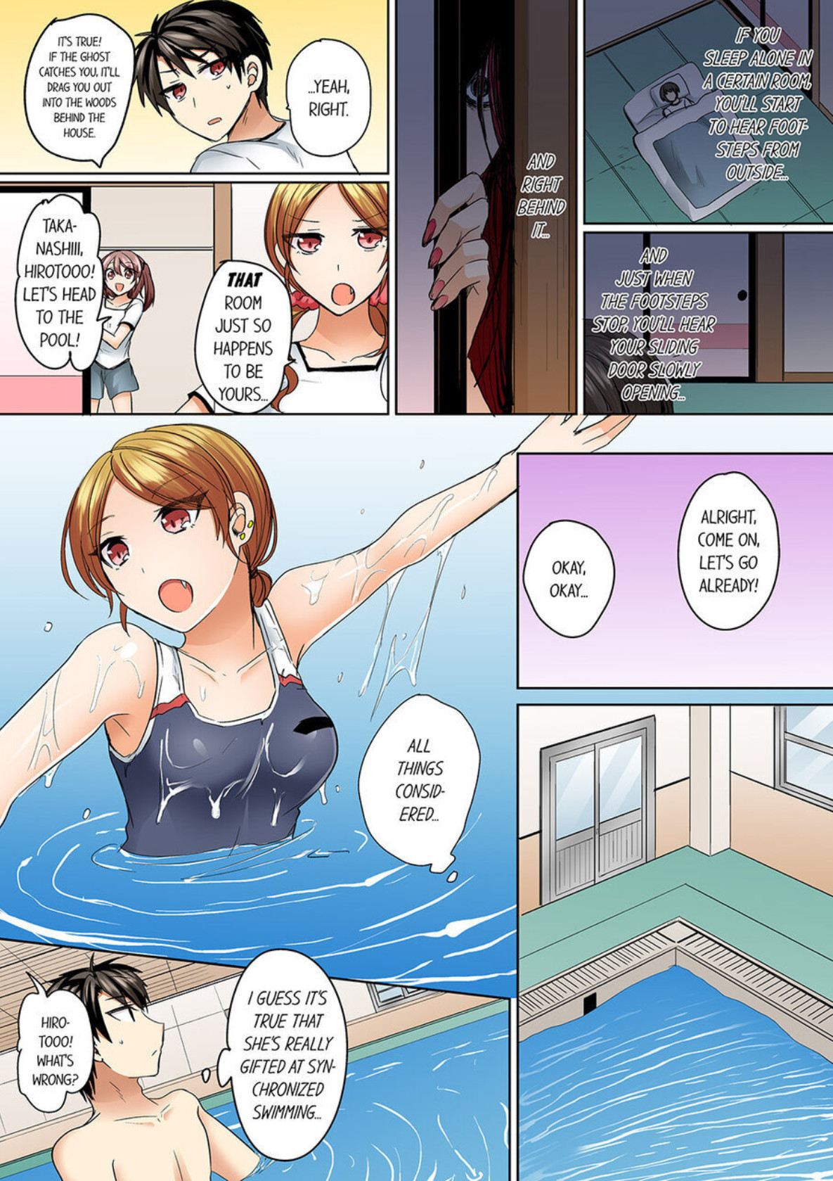 Hentai Manga Comic-My Swimsuit Slipped... And it went in!? A Mixed Synchronized Swimming Club with More Than Just Nip Slips in Store! ~ 1-Read-90